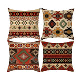HOSTECCO Aztec Tribal Cushion Covers Pack of 4