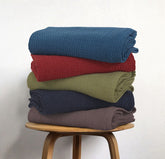 Waffles Terry Cotton Thermal Blanket