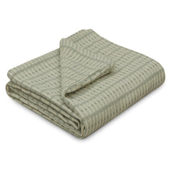 Cotton Thermal Blanket Green