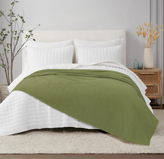 Waffles Terry Cotton Thermal Blanket