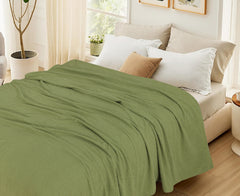 Waffles Terry Cotton Thermal Blanket