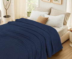 Waffles Terry Cotton Thermal Blanket