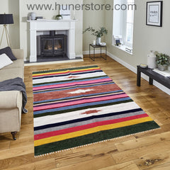 Bohemian Kilim - 4 ft' x 6 ft' (Vol 2)