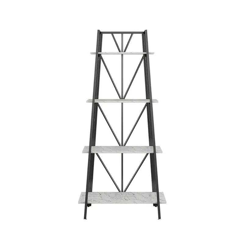 Carnation Modern Ladder Living Drawing Room Freestanding Bookcase shelve Rack - waseeh.com