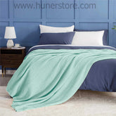 Summer Cotton Blanket (Aqua)