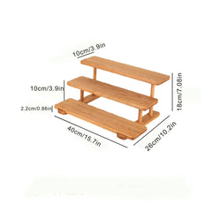 Kake Wooden Desktop Cup Perfume cosmetics multi-layer Storage Rack