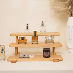Kake Wooden Desktop Cup Perfume cosmetics multi-layer Storage Rack