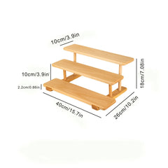 Kake Wooden Desktop Cup Perfume cosmetics multi-layer Storage Rack