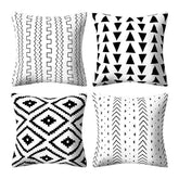 Monochrome Chic Cushion Covers Pack of 4
