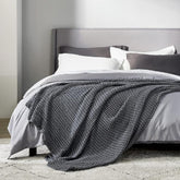 Viscos Cotton Thermal Blanket Charcol Grey