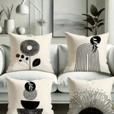 Modern Bohemian Short Pile Throw Pillow Covers Pack Of 4