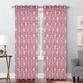 City Block Curtains Pink texture