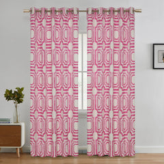 City Block Curtains Pink texture