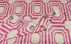 City Block Curtains Pink texture