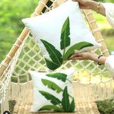 Green Leave Cushion Cover Pack of 2