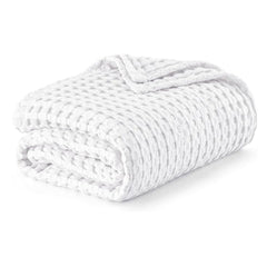 Cotton Waffle King Size Blanket Summer Blanket Bamboo for Luxury Throws
