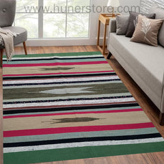 Kilim Rugs 4Ft x 6Ft - Multicolor 17