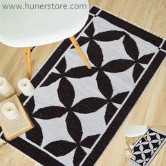 Geometric Floral Rug - 2' x 3' III