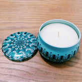 Turquoise Lavender candle