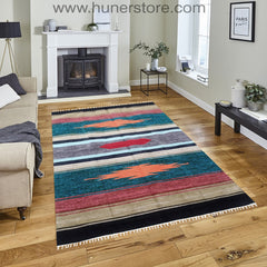 Bohemian Kilim - 4 ft' x 6 ft' (Vol 1)