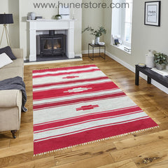 Bohemian Kilim - 4 ft' x 6 ft' (Vol 2)