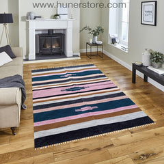 Bohemian Kilim - 4 ft' x 6 ft' (Vol 2)