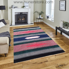 Bohemian Kilim - 4 ft' x 6 ft' (Vol 2)
