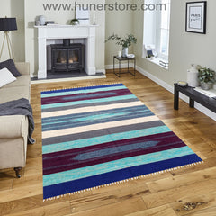 Bohemian Kilim - 4 ft' x 6 ft' (Vol 3)