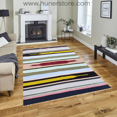Bohemian Kilim - 4 ft' x 6 ft' (Vol 3)