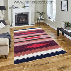 Bohemian Kilim - 4 ft' x 6 ft' (Vol 3)