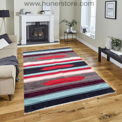 Bohemian Kilim - 4 ft' x 6 ft' (Vol 3)