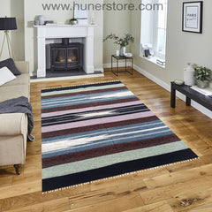 Bohemian Kilim - 4 ft' x 6 ft' (Vol 3)