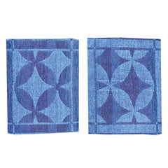 Geometric Floral Hand Woven - Woolen Foot mat - 1.5 ft x 2 ft