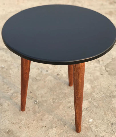 Round Top Wooden Coffee Table