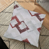 Maroon & White Diamond cushion covers