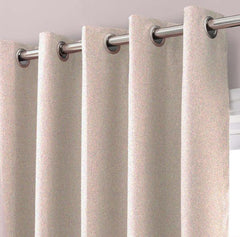 Beige Export quality plain curtains - single panel - 43" x 98"