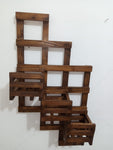 Wooden Wall Hanging Shelves with Steps