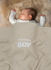 Mama's Boy Baby Waffle Blanket