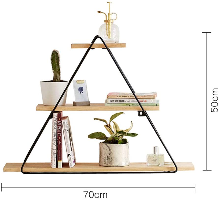 Chengxin Triangle Floating Wall Metal Organizer Shelve Decor - waseeh.com