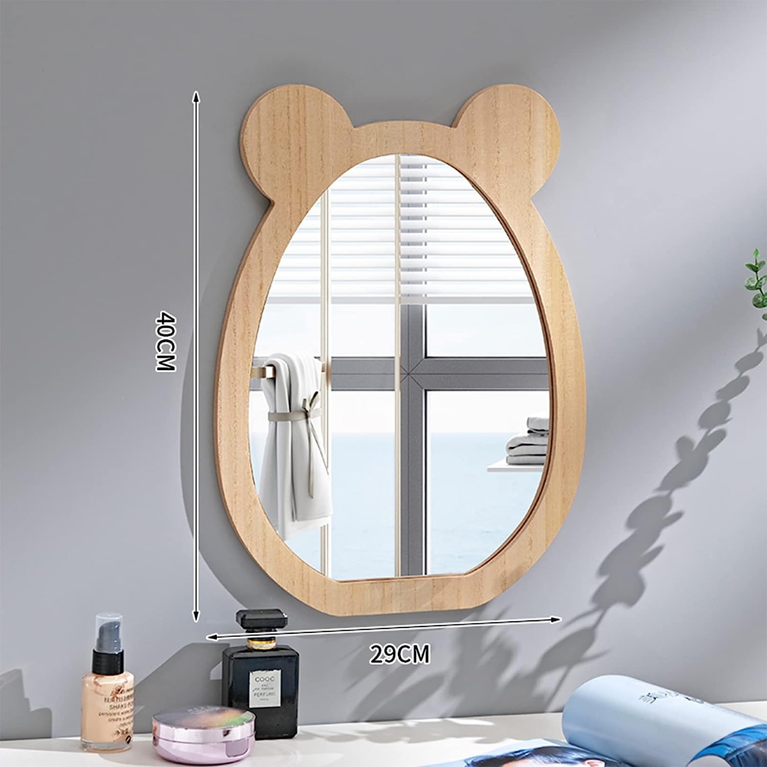 Bear Pie Kids Bathroom Mirror Decor - waseeh.com