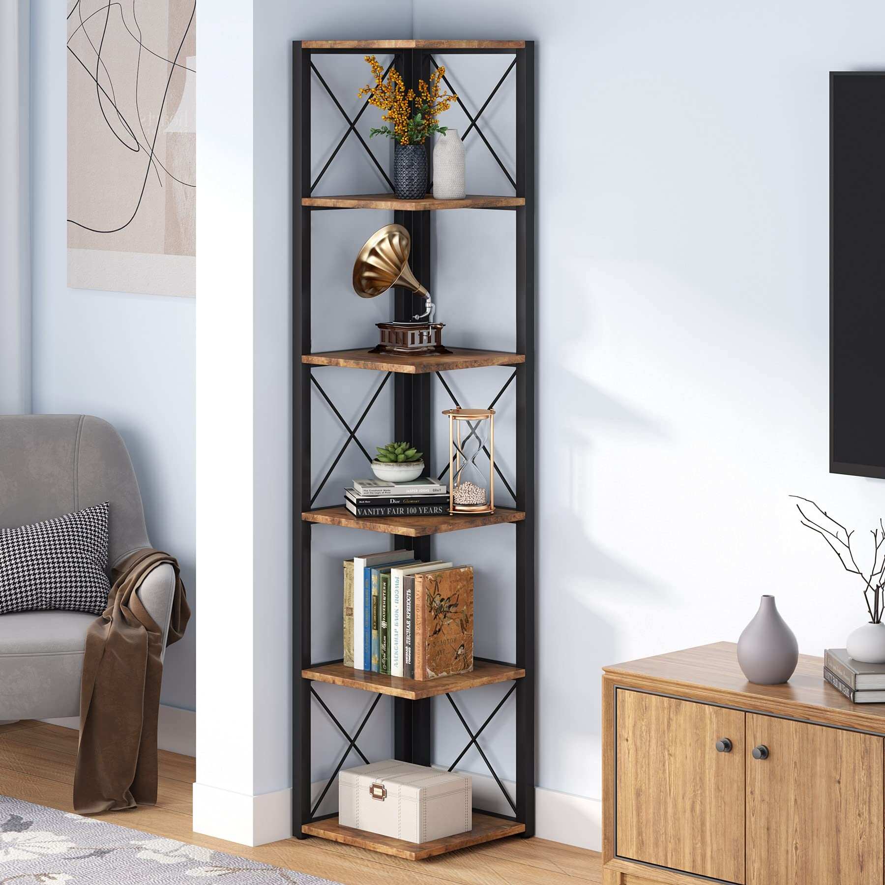 Kitchen Bookcase Rack Plinth Bookcase Storage Organizer Rack