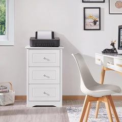 Yahall End Table with 3 Drawers Living Lounge Bedside Table