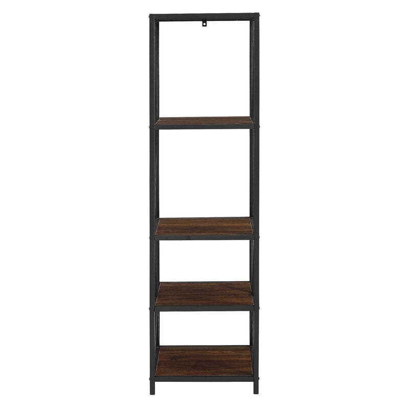 Leaning Bookcase Storage Living Room Organizer Rack - waseeh.com
