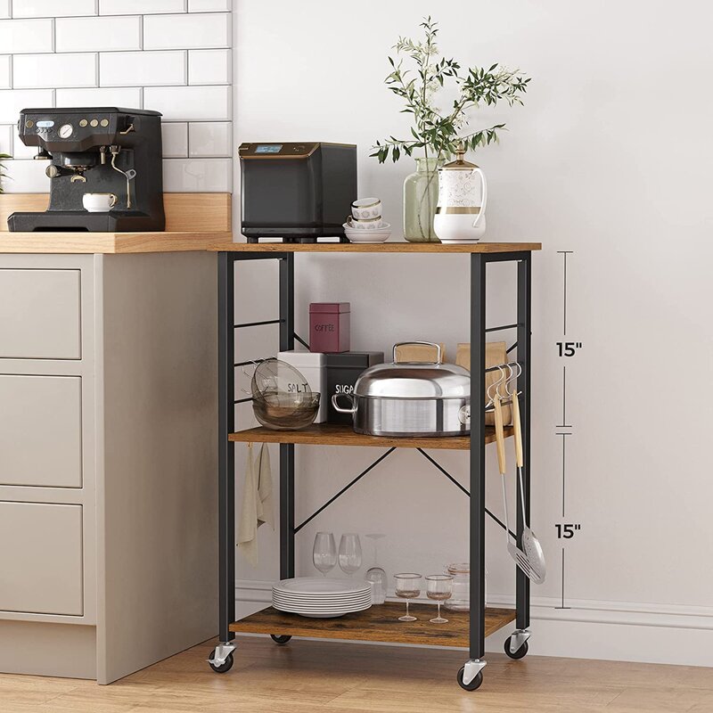 Rolling Cart Storage Serving Kitchen Trolley - waseeh.com