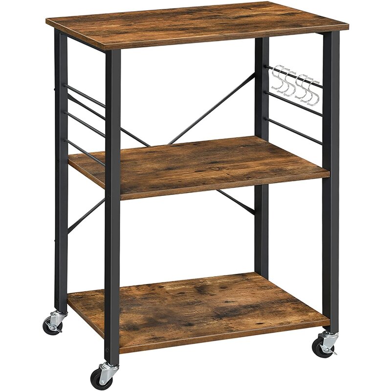 Rolling Cart Storage Serving Kitchen Trolley - waseeh.com