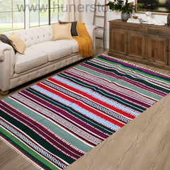 Horizontal Cotton Rug - Prismatic 3 (3ft x6ft)