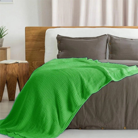 Summer Cotton Blanket Green