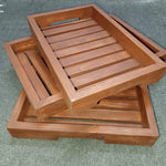 Wooden Tray Set of 3