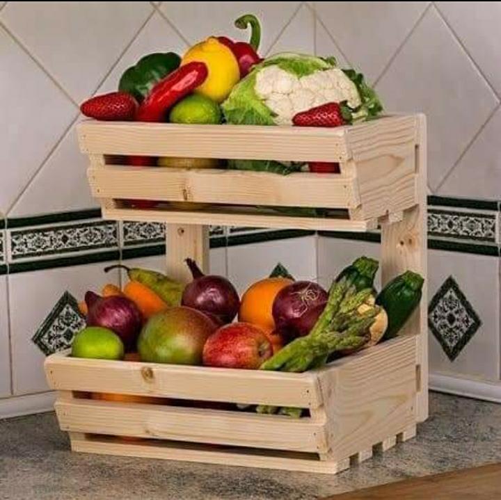 Wooden Fruit Basket