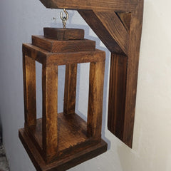 Wooden Hanging Bulb Holder